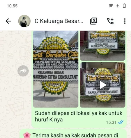 Pengiriman Papan Bunga Duka Lengkong